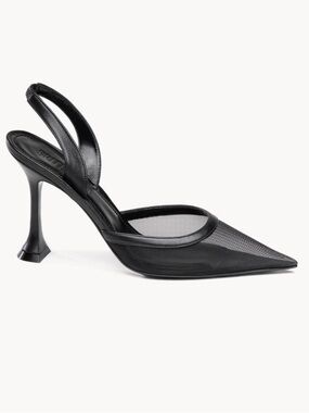 Britt Netta Esme 95 Black Slingback Shoes 38 US 8 Italy NEW $580